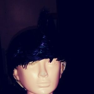 Vintage Jack McConnell Feather and rhinestone hat